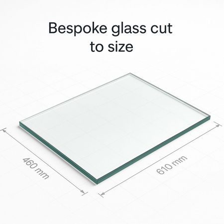 Toughened glass cut to size bespoke glass